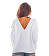 Бяла памучна дамска блуза Rilla-1 снимка