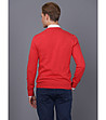 Мъжки памучен пуловер в червено Claudio-1 снимка