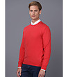 Мъжки памучен пуловер в червено Claudio-4 снимка