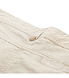 Бежови дамски къси памучни панталонки Bella-4 снимка