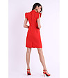 Червена рокля с джобове Abena-1 снимка