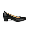 Черни дамски кожени обувки Minelli-0 снимка