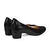 Черни дамски кожени обувки Minelli-4 снимка