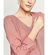 Асиметрична дамска блуза в цвят пепел от рози Delma-2 снимка