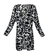 Дамска жилетка в черно и бяло Anzai-3 снимка