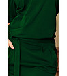 Памучна рокля в тъмнозелен нюанс Tina-4 снимка