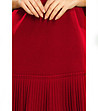 Червена рокля с разкроени ръкави Bianca-3 снимка