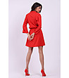 Червена рокля с копчета Lamilia-1 снимка