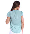 Дамска блуза в цвят мента Ness-1 снимка