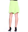 Дамски къс панталон от лен в зелено Boni-1 снимка