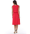 Червена рокля с памук и коприна Futura-1 снимка