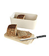 Кутия за хляб от бамбук с дъска за рязане-1 снимка