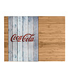Бамбукова дъска за рязане със стъклен плот Coca Cola-2 снимка