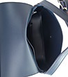 Дамска тъмносиня чанта с декоративен шал Regina-4 снимка