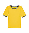 Дамска блуза в цвят горчица Ilana-4 снимка