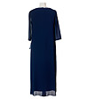 Тъмносиня дълга рокля Daria-1 снимка