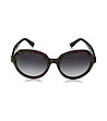 Черни дамски слънчеви очила с ефектен принт Marie-1 снимка