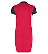 Памучна спортна рокля в червено, тъмносиньо и бяло Diona-1 снимка