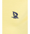 Дамска памучна блуза Blanca в жълто и тъмносиньо-3 снимка