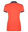 Дамска памучна блуза Blanca в оранжево и тъмносиньо-1 снимка
