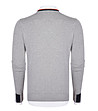 Сив памучен мъжки пуловер Ronnie-1 снимка
