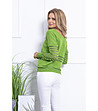 Зелен дамски ефектен пуловер Irma-1 снимка