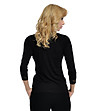 Черна дамска блуза с дантела Regata-1 снимка