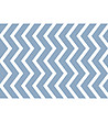 Постелка в синьо и бяло със зигзагообразно райе-1 снимка