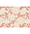 Розова постелка с принт Цветя в екрю-0 снимка