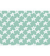 Зелена постелка с принт Звезди 52х75 см-1 снимка