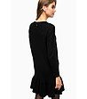 Черна рокля с дълъг ръкав Limosino-1 снимка