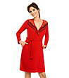 Червен дамски халат Jasmine-0 снимка