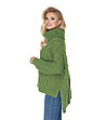 Зелен дамски поло пуловер Arleen-2 снимка