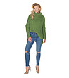 Зелен дамски поло пуловер Arleen-3 снимка
