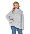 Дамски пуловер в сив нюанс Arleen-0 снимка