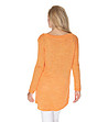 Оранжев дамски асиметричен пуловер Fanny-1 снимка