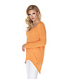 Оранжев дамски асиметричен пуловер Fanny-2 снимка