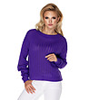 Дамски лилав пуловер Mela-0 снимка