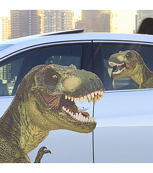 Стикер за прозорец на кола T-Rex снимка