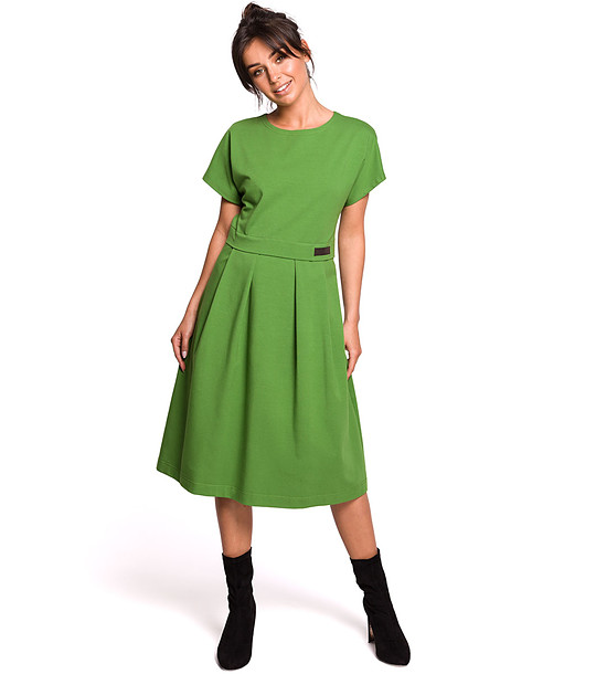 Памучна рокля в зелено Miranda снимка