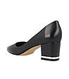 Черни кожени дамски обувки на ток Arden-2 снимка
