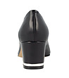 Черни кожени дамски обувки на ток Arden-4 снимка