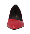Червени кожени дамски обувки на ток Arden-3 снимка
