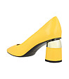 Дамски жълти обувки от естествена кожа Armina-2 снимка