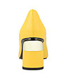 Дамски жълти обувки от естествена кожа Armina-4 снимка