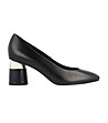 Дамски черни обувки от естествена кожа Armina-0 снимка