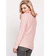 Дамски пуловер в розово Deri-1 снимка