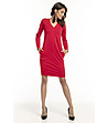 Червена рокля с джобове Geraldine-0 снимка