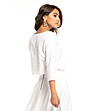 Бяла къса дамска блуза Eva-1 снимка