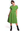 Памучна рокля в зелено Miranda-0 снимка